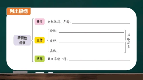 统编版语文三年级上册 第一单元习作： 猜猜他是谁课件