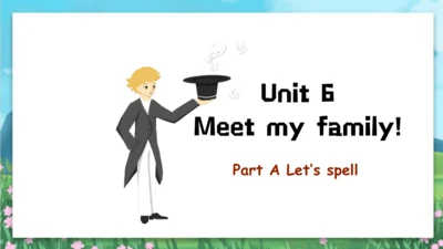 Unit 6 Meet my family Part A Let's  spell课件（共33张PP