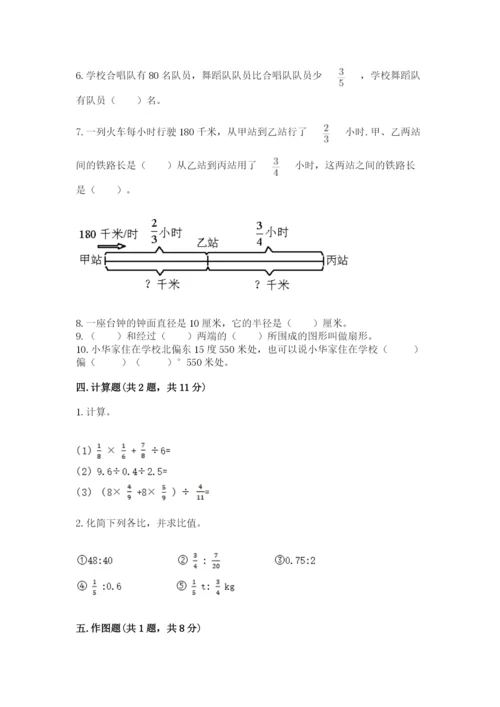 人教版六年级上册数学期末测试卷【各地真题】.docx