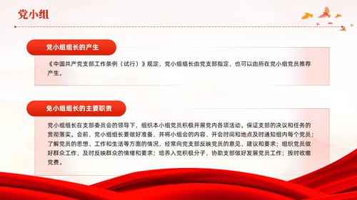 红色党建党支部基础知识党支部的工作机制党课PPT