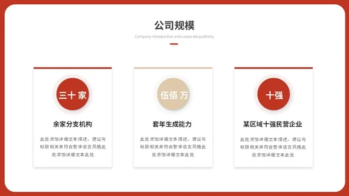 简约红色渐变产品发布会新品发布会公司介绍企业介绍ppt模板