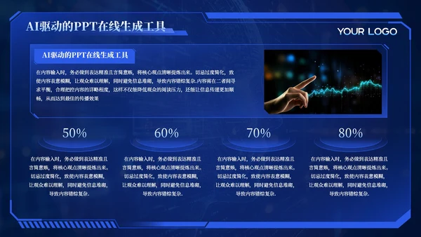 蓝色科技风智能互联行业趋势202X年度行业趋势报告年终总结PPT模板
