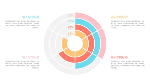 一键换色饼图样式合集PPT模板