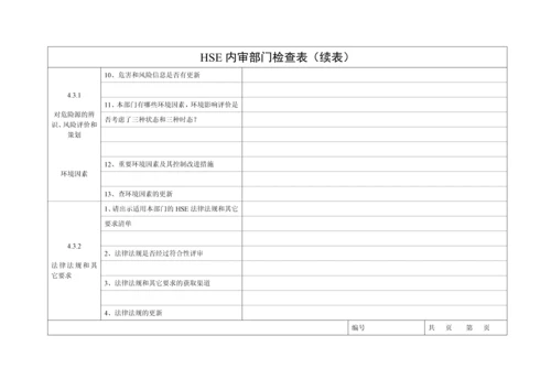 内审检查表-人力资源部.docx