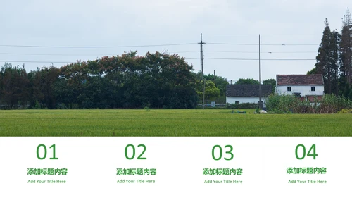 最美乡村旅游新农村建设乡村建设乡村旅游PPT模板