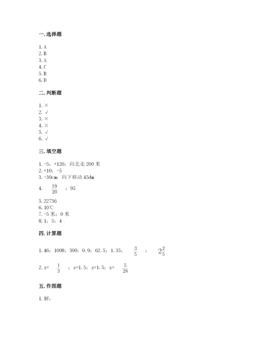 重庆市大渡口区六年级下册数学期末测试卷精选答案.docx