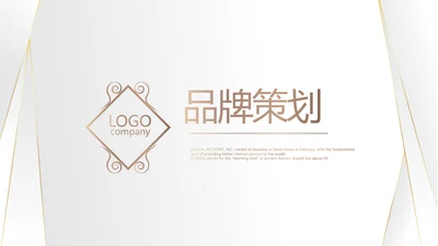 高端极简品牌策划工作总结汇报PPT