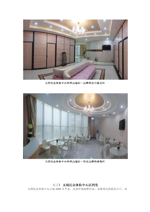 民众体检中心各店环境展示图