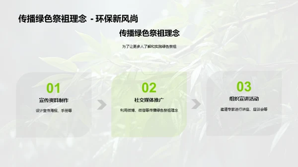 清明节的绿色祭祀