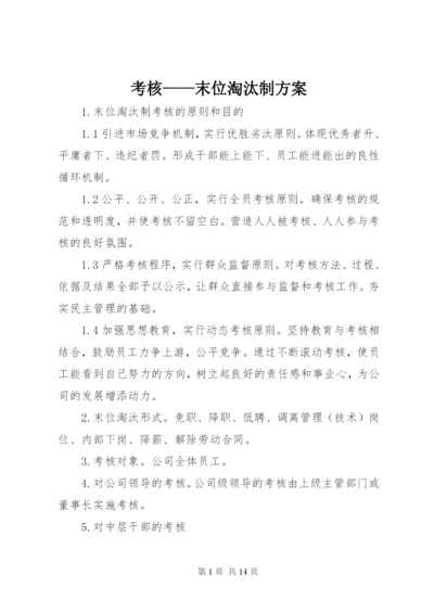 考核——末位淘汰制方案 (3).docx