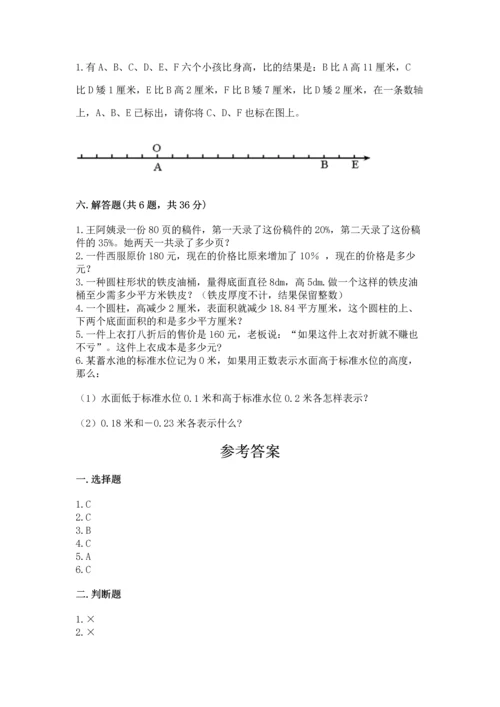 小升初数学期末测试卷附答案【满分必刷】.docx