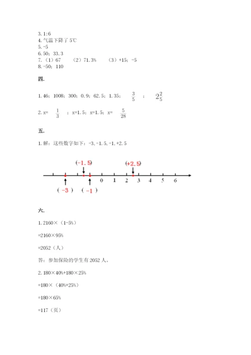 冀教版小升初数学模拟试题附参考答案【精练】.docx