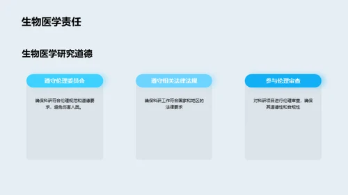 3D风生物医疗教学课件PPT模板