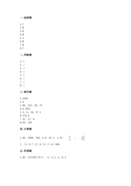 北京版六年级下册数学期末测试卷含答案【完整版】.docx