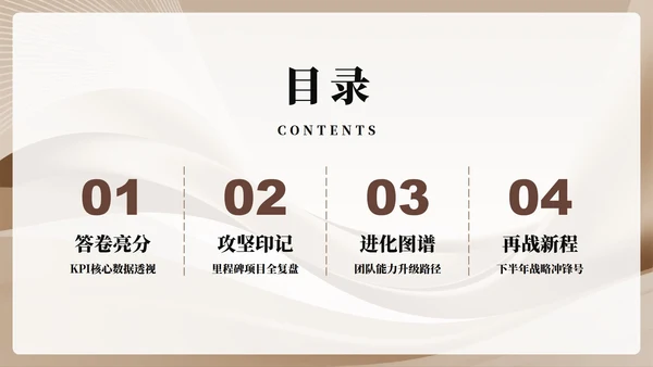 棕色简约渐变商务风新员工自我介绍PPT模板
