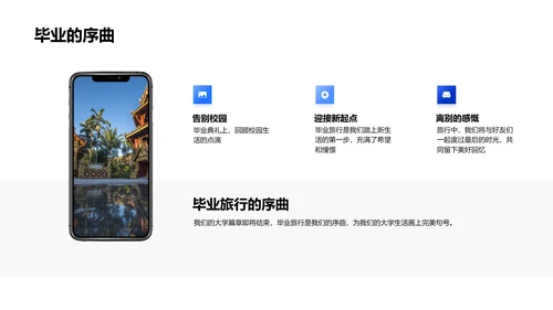 毕业旅行启示录PPT模板