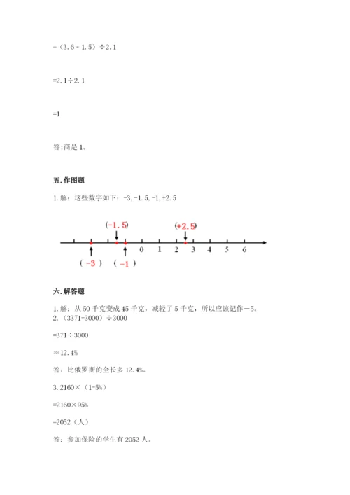 人教版六年级下册数学期末测试卷附答案ab卷.docx