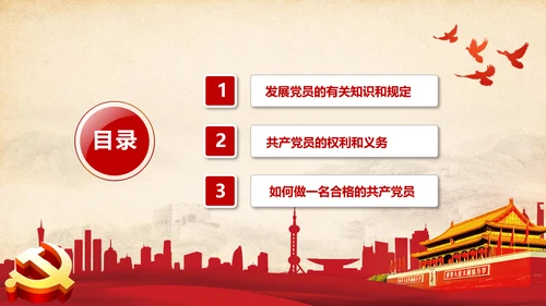 党委党支部微党课做合格党员应知应会PPT