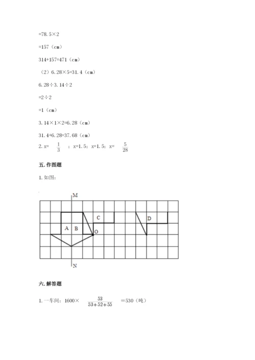 北师大版六年级下册数学期末测试卷【模拟题】.docx