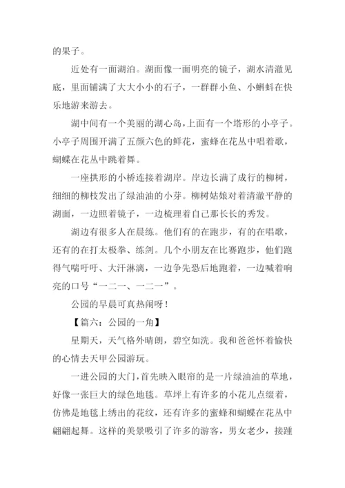 公园的一角作文.docx