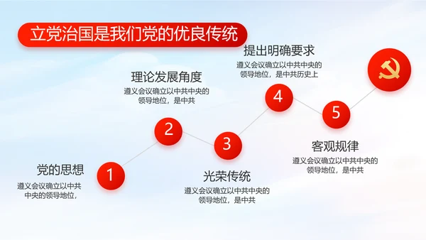 红色党建党支部党员主题党日微党课PPT
