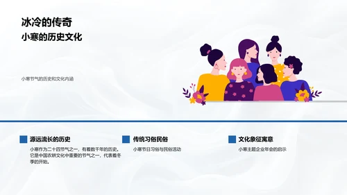 小寒企业年会PPT模板