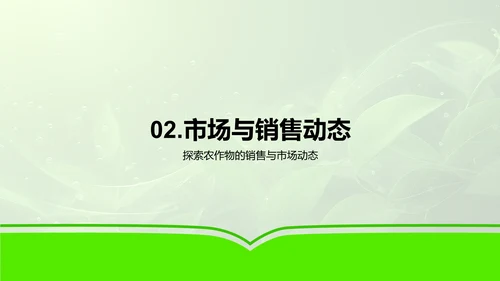 半年农业业绩汇报PPT模板