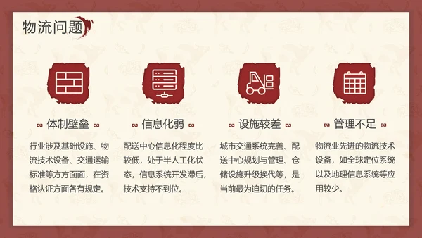中国红中式故宫元素通用PPT模板
