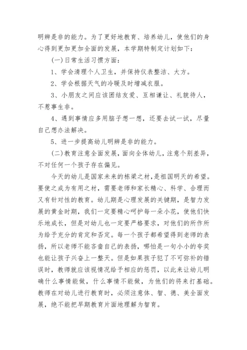 2023年幼儿园大班班主任春季学期计划.docx