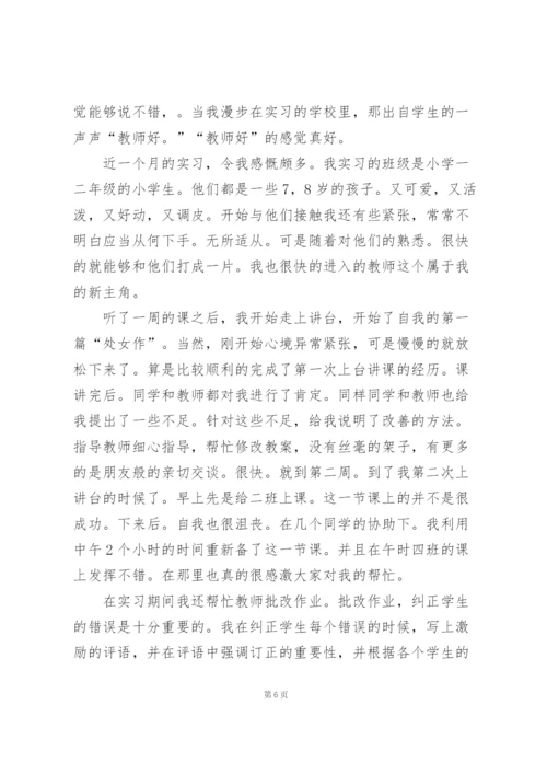 师范生实习工作总结.docx