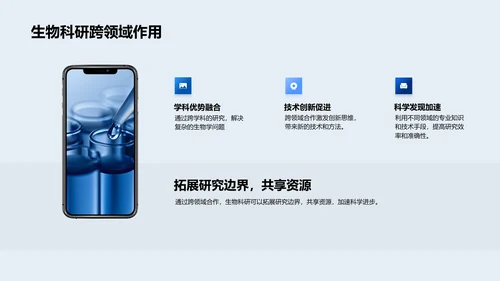 生物科研跨域合作报告PPT模板