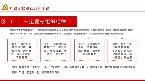 牢记党员身份增强纪律意识做守纪如铁作风过硬的好干部PPT