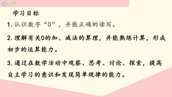 0的认识和加、减法（课件）(共22张PPT)-一年级数学上册人教版
