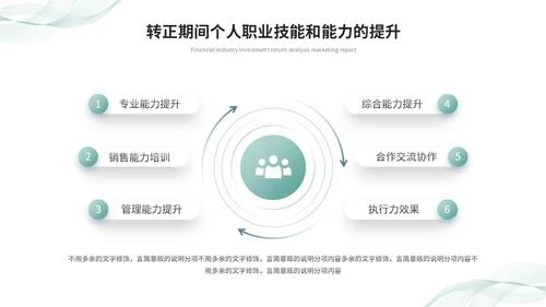 清新简约转正述职报告工作总结工作汇报ppt模板