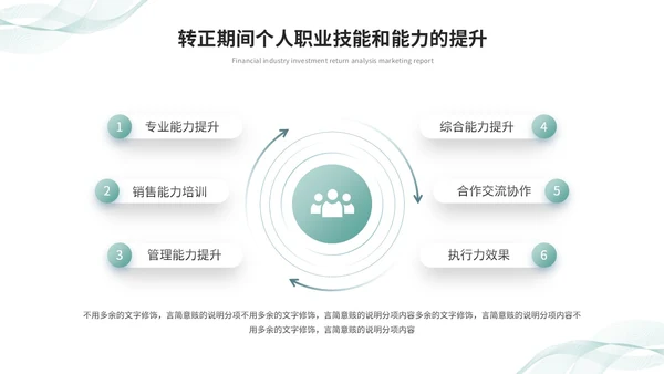 清新简约转正述职报告工作总结工作汇报ppt模板