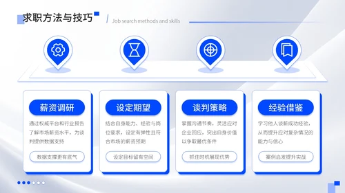 蓝色质感风大学生简历PPT模板