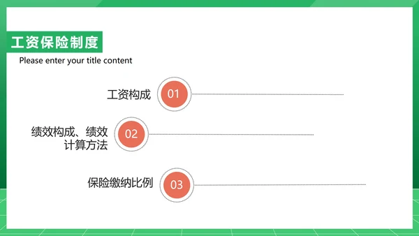 绿色扁平风公司入职培训介绍行政PPT模板