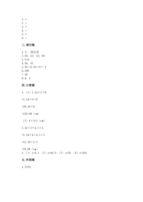 北师大版六年级下册数学期末测试卷附解析答案.docx