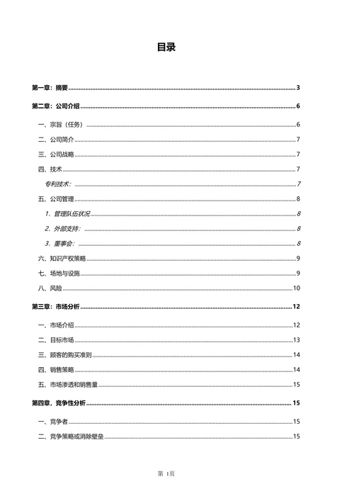 网络商业计划书