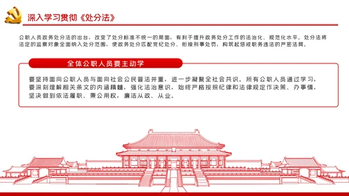 中华人民共和国公职人员政务处分法PPT模板