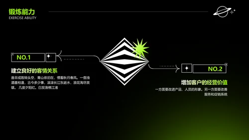 酸性风绿色工作汇报PPT套装