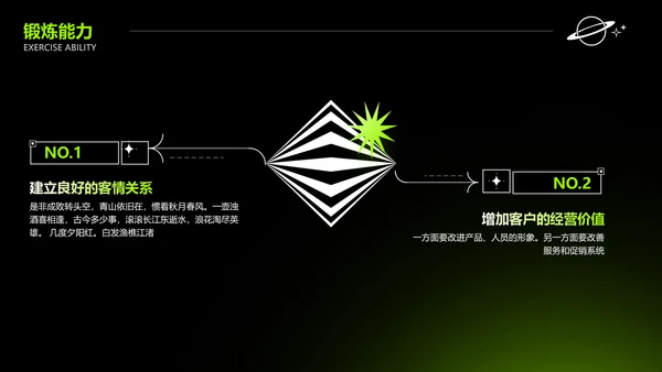 酸性风绿色工作汇报PPT套装