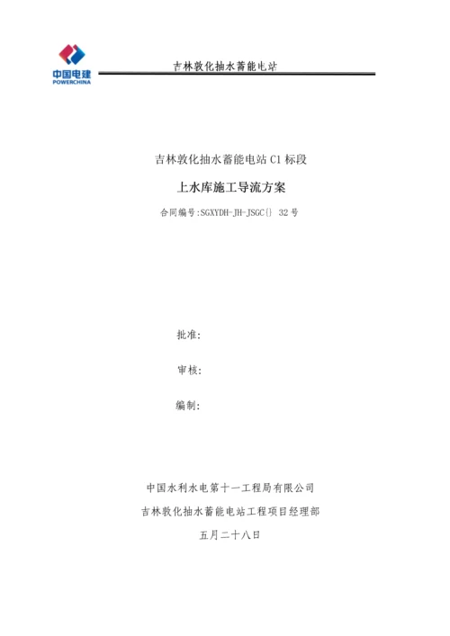 导流综合施工专题方案.docx