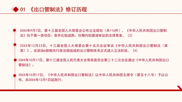 2024年中华人民共和国出口管制法全文解读学习PPT课件