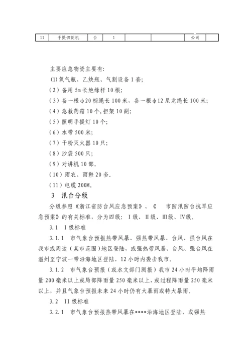 浙江某公司防台防汛应急预案.docx