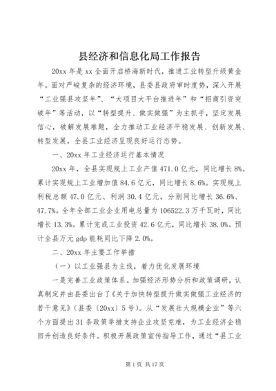 县经济和信息化局工作报告.docx