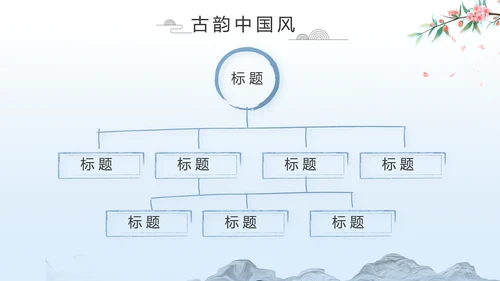 蓝色中国风山海经介绍宣传动态PPT