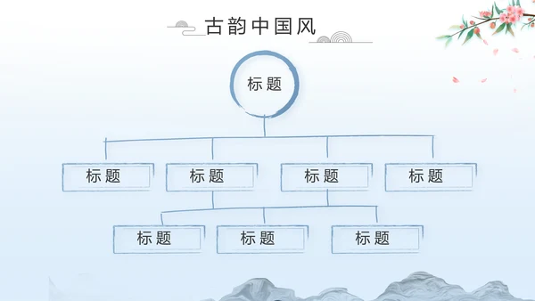 蓝色中国风山海经介绍宣传动态PPT