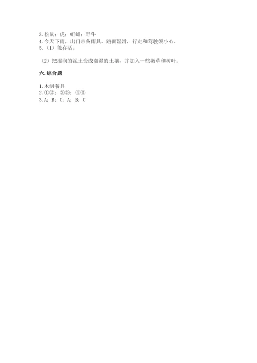 教科版二年级上册科学期末测试卷精品（模拟题）.docx