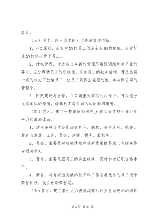 人力资源工作总结报告例文.docx